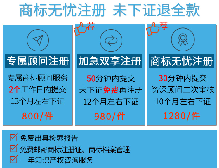 商标无忧注册费用